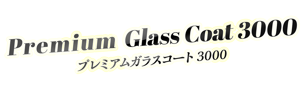 PREMIUM GLASS COAT 3000 ─プレミアムガラスコート3000─自動車用